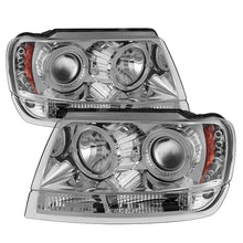 Load image into Gallery viewer, Spyder Jeep Grand Cherokee 99-04 Projector Headlights LED Halo LED Chrm - PRO-YD-JGC99-HL-C 5011152