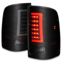 Load image into Gallery viewer, ANZO 2007-2013 GMC Sierra LED Tail Lights w/ Light Bar Black Housing Smoke Lens 311389