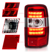 Load image into Gallery viewer, ANZO 2000-2006 Chevrolet Tahoe LED Tail Lights w/ Red Lens Chrome Housing 311364