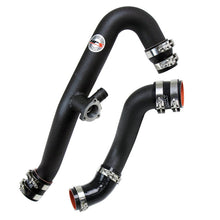 Load image into Gallery viewer, HPS Performance HPS Intercooler Hot Charge Pipe and Cold Side with Black Hoses 15-17 Ford Mustang Ecoboost 2.3L Turbo, Black