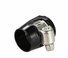 Load image into Gallery viewer, 8AN AN-8 Push On Hose End Cover Clamp Finisher Black Aluminum Anodized Fitting