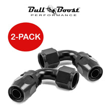 Load image into Gallery viewer, AN6 6AN 90 Degree Swivel Hose End Fitting Adapter Black Performance 2-PACK*