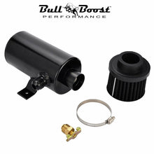 Load image into Gallery viewer, 2 port Oil Catch Tank Can Baffled Breather Filter Aluminum 750ml Reservoir