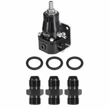 Load image into Gallery viewer, Universal Car Fuel Pressure Regulator + Gauge +AN6 Fittings 30-70 PSI Adjustable