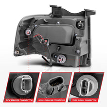 Load image into Gallery viewer, Anzo 2007-2014 Ford Expedition Projector Headlights w/ Halo Black