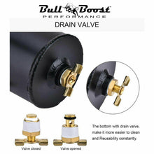 Load image into Gallery viewer, Pro Series Baffled 0.75L 10AN Oil Catch Can Hose Kit and Fittings Universal AN10