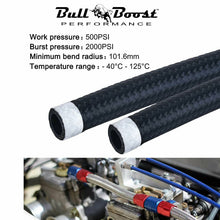 Load image into Gallery viewer, AN16 16AN Black Nylon Braided Stainless Steel Hose / Sold Per Foot