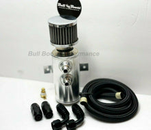 Load image into Gallery viewer, Quick Vent Oil Catch Can Hoses &amp; Fittings Kit K Series K20 K24 10AN Black