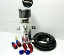 Load image into Gallery viewer, Quick Vent Oil Catch Can Hoses &amp; Fittings Kit K Series K20 K24 10AN Red
