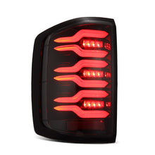 Load image into Gallery viewer, AlphaRex 14-18 Chevy Silverado 1500 Luxx-Series LED Tail Lights Alpha-Black w/Activ Light/Seq Signal 620040 *Discontinued