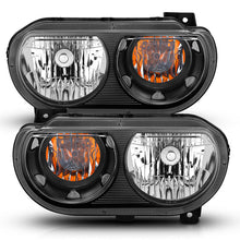 Load image into Gallery viewer, Anzo  2008-2014 Dodge Challenger Crystal Headlights Black