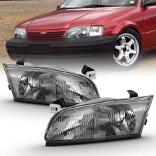 Load image into Gallery viewer, ANZO 1997-1999 Toyota Camry Crystal Headlight Chrome Amber(OE) 121555