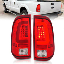 Load image into Gallery viewer, ANZO 2008-2016 Ford F-250 LED Taillights Chrome Housing Red/Clear Lens (Pair) 311358