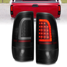 Load image into Gallery viewer, ANZO 1997-2003 Ford F-150 LED Tail Lights w/ Light Bar Black Housing Smoke Lens 311378