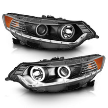 Load image into Gallery viewer, Anzo 2009-2012 Acura Tsx Projector Headlights w/ Halo Black (CCFL)