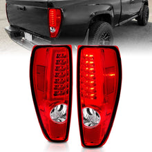 Load image into Gallery viewer, ANZO 2004-2012 Chevrolet Colorado/ GMC Canyon LED Tail Lights w/ Light Bar Chrome Housing Red/Clear 311384