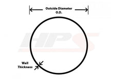 Load image into Gallery viewer, HPS Performance Products HPS 1-1/4" OD 60 Degree Bend 6061 Aluminum Elbow Pipe Tubing 16 Gauge w/ 2" CLR
