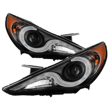 Load image into Gallery viewer, Spyder Hyundai Sonata 11-13 Verson 2 Projector - Light Bar DRL Blk PRO-YD-HYSON11V2-LBDRL-BK 5080882