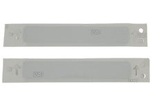 Load image into Gallery viewer, Ford Racing Black/Silver EcoBoost Emblem 3-1/2in x 9/16in - Set of 2 M-1447-EBBLK