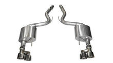 Load image into Gallery viewer, Corsa Performance 15-16 Ford Mustang GT 5.0 3in Axle Back Exhaust Polish Quad Tips