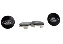 Load image into Gallery viewer, Ford Racing Ford Truck/SUV Black And Chrome Wheel Center Cap Kit M-1096K-BCT