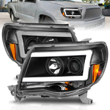 Load image into Gallery viewer, ANZO 05-09 Toyota Tacoma Projector Light Bar Style Headlights w/ C Light Bar 111517