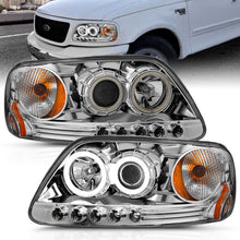 Load image into Gallery viewer, Anzo 1997.5-2003 Ford F-150 Projector Headlights w/ Halo Chrome 1pc