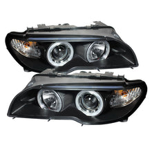 Load image into Gallery viewer, Spyder BMW E46 3-Series 04-06 2 DR Projector Halogen Model- LED Halo Blk PRO-YD-BMWE4604-2DR-HL-BK 5077141