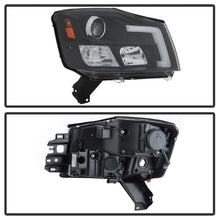 Load image into Gallery viewer, Spyder 04-15 Nissan Titan / 04-07 Nissan Armada V2 Projector Headlights - Black PRO-YD-NTI04-DRL-BK 5085504