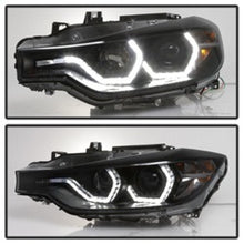 Load image into Gallery viewer, Spyder 12-14 BMW F30 3 Series 4DR Projector Headlights - LED DRL - Blk Smoke PRO-YD-BMWF3012-DRL-BSM 5085047