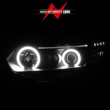Load image into Gallery viewer, Anzo 2006-2011 Honda Civic Projector Headlights w/ Halo Black (CCFL)