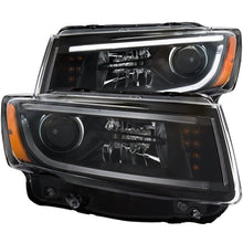 Load image into Gallery viewer, Anzo 2014-2015 Jeep Grand Cherokee Projector Headlights w/ Plank Style Desi