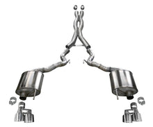 Load image into Gallery viewer, Corsa 18-20 Ford Mustang GT Convertible w/o Active Valves Sport Cat-Back w/ Polished 4in Tips 21047