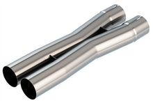 Load image into Gallery viewer, Borla 2.5in Universal X-Pipe 3.21in Inlet Centerline 3.45in Outlet Centerline 27.63in OAL 621104