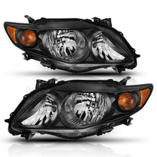 Load image into Gallery viewer, ANZO 2009-2010 Toyota Corolla Crystal Headlight Black Amber 121541