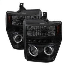 Load image into Gallery viewer, Spyder Ford F250/350 08-10 Projector Headlights LED Halo LED Blk Smke PRO-YD-FS08-HL-BSM 5078490