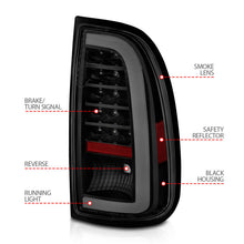 Load image into Gallery viewer, ANZO 00-06 Toyota Tundra LED Taillights w/ Light Bar Black Housing Smoke Lens 311412