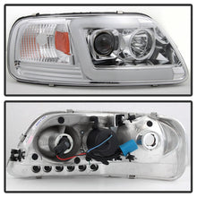 Load image into Gallery viewer, Spyder 97-03 Ford F-150 (After 6/1997) V2 Proj Headlights DRL LED - Chrm (PRO-YD-FF15097V2-LB-C) 5084644