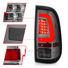 Load image into Gallery viewer, ANZO 2008-2016 Ford F-250 LED Taillights Chrome Housing Smoke Lens (Pair) 311357