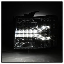 Load image into Gallery viewer, Spyder Chevy Silverado 1500 07-13 V2 Projector Headlights - LED DRL - Chrome PRO-YD-CS07V2-DRL-C 5083586