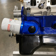 Load image into Gallery viewer, Ford Racing Push Rod V8 90 Degree Billet Oil Filter Adapter M-6880-B50