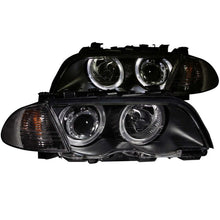 Load image into Gallery viewer, Anzo 1999-2001 BMW 3 Series E46 Projector Headlights w/ Halo Black (CCFL)