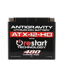Load image into Gallery viewer, Antigravity Batteries Antigravity YTX12 High Power Lithium Battery w/Re-Start AG-ATX12-HD-RS