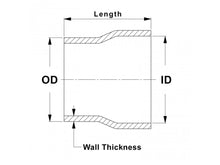 Load image into Gallery viewer, HPS Performance Products HPS 4" OD to 4" ID, 6061 Aluminum Slip Fit Transition Reducer Tube Joiner, 7" Long