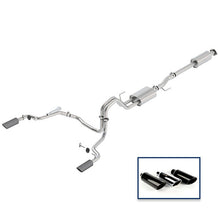 Load image into Gallery viewer, Ford Racing 15-18 F-150 5.0L Cat-Back Sport Exhaust System - Rear Exit Carbon Fiber Tips M-5200-F1550DSFA