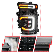 Load image into Gallery viewer, ANZO Z-Series 20-23 Chevy Silverado 2500/3500 Z-Series Full LED Proj Headlights Black - Driver Side 111619X-L