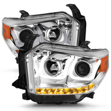 Load image into Gallery viewer, Anzo 2014-2015 Toyota Tundra Projector Headlights w/ U-Bar Chrome w/ DRL