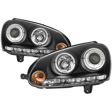 Load image into Gallery viewer, Spyder Volkswagen GTI 06-09/Jetta 06-09 Halogen Model Only - LED Halo DRL Black PRO-YD-VG06-HL-BK 5012098