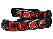 Load image into Gallery viewer, Anzo 1990-1993 Acura Integra Tail lights Black w/ Halo