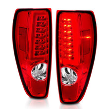 Load image into Gallery viewer, ANZO 2004-2012 Chevrolet Colorado/ GMC Canyon LED Tail Lights w/ Light Bar Chrome Housing Red/Clear 311384